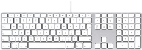 Apple Keyboard A1243・HACOAキーボードスタンド Mac（Apple） 中古 アップル 純正 Apple Keyboard A1243 (テンキー付き
